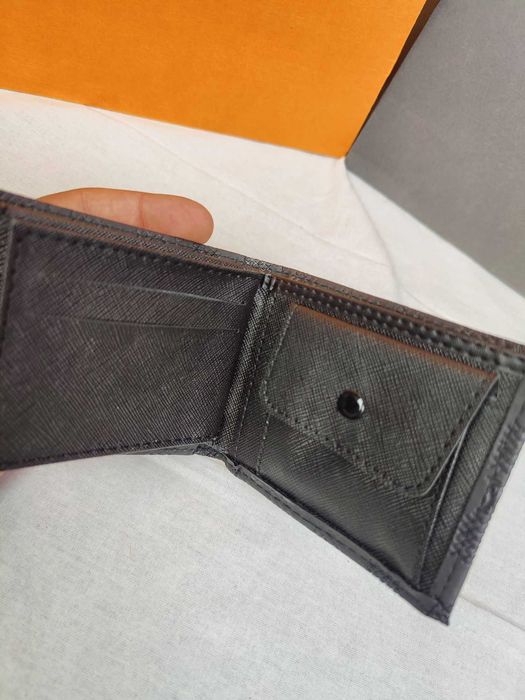 Portfel męski nowość louis vuitton czarny kratka lv premium