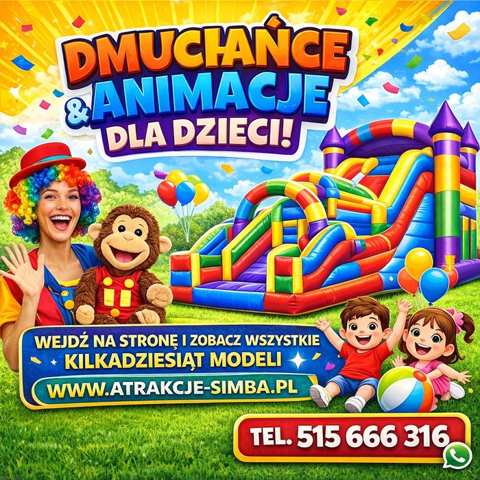 Wynajem zjeżdżalni dmuchanych,LOL  zjeżdżalnia dmuchańce wynajem dmuchanej Animator dzieci  animacje urodziny imprezy ślizg dmuchany trójmiasto stitch