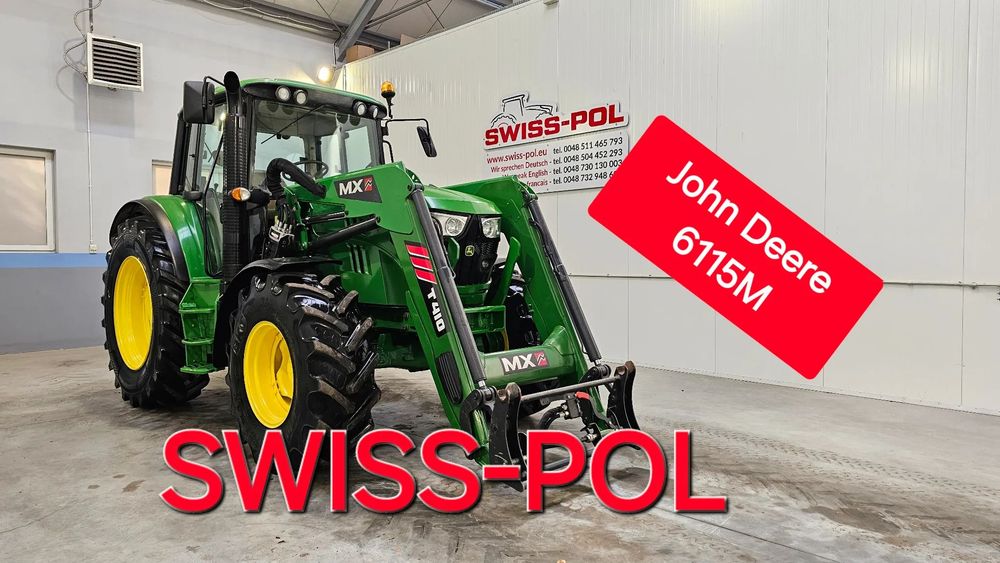 John Deere 6115M  Power Quad  Ładowacz tur MX   6125M  6095MC i 6105R 6430 Premium  Posiadamy Transport Zobacz Film 6330 auto 413 Vario Tms 412 Vario CASE