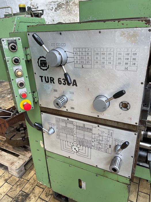 Tokarka TUR 630A x 4000 mm | Przelot wrzeciona 140 mm