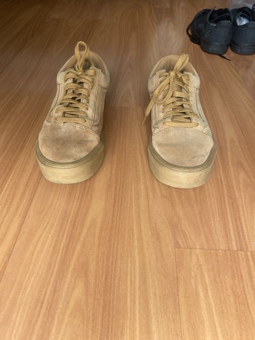 Ténis Vans Old Skool beges n•42,5.