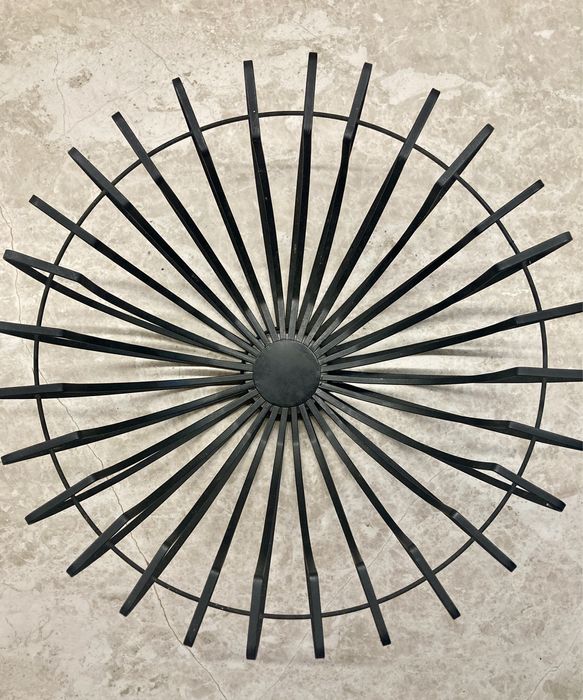 Metalowa misa dekoracyjna-czarna nowoczesna