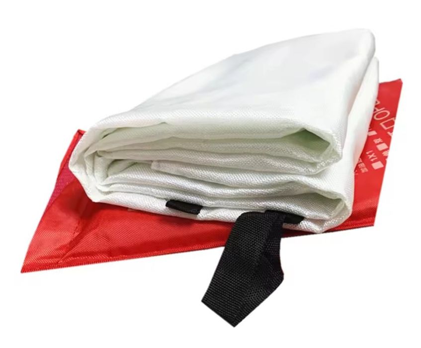 3 Mantas a prova de fogo de fibra 1m x 1m