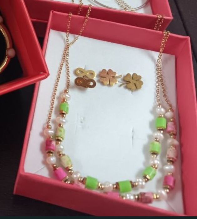 Pulseiras conjuntos   fios em aço