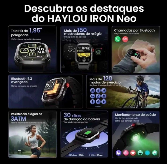 Haylou Iron Neo 3ATM (Chamadas)