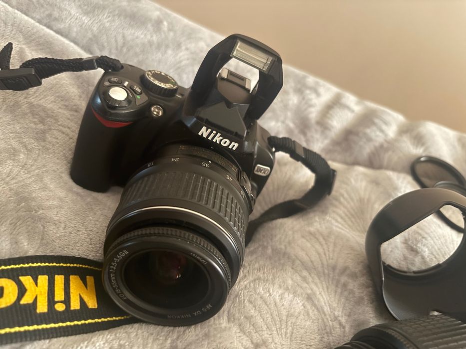 câmera digital nikon dx swm ed aspherical Com 2 objetivas + 2 lentes + saco transporte + Cartão memória