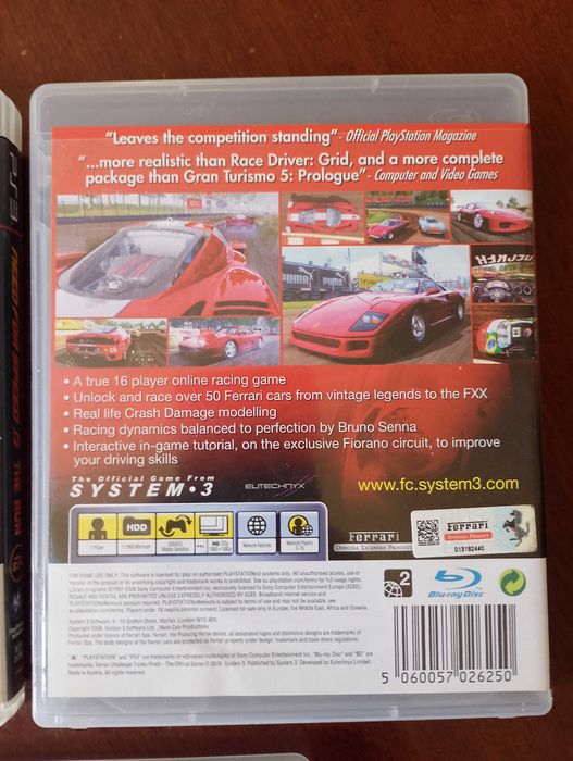 Colin Mcrae, Ferrari, Need for Speed.  PlayStation 3