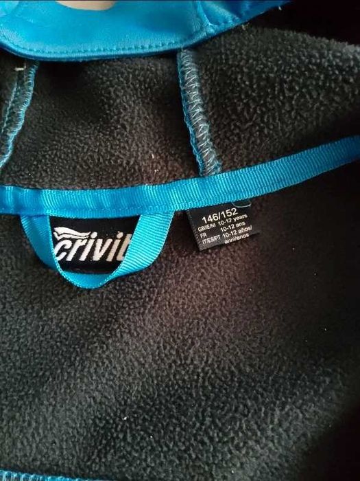 Kurtka Softshell r. 146/152 Crivit, chłopięca, niebieska