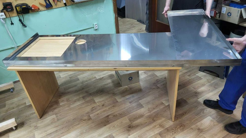 Столешні з нержавійки Столешница из нержавейки Гнуття нержавейка