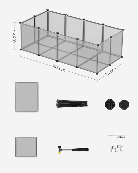 NOWA Zagroda modułowy wybieg dla psa królika świnki morskiej - WYSYŁKA