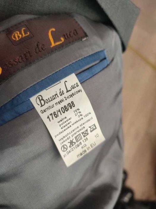 Marynarka męska L – elegancka, wełniana Bossari de Luca