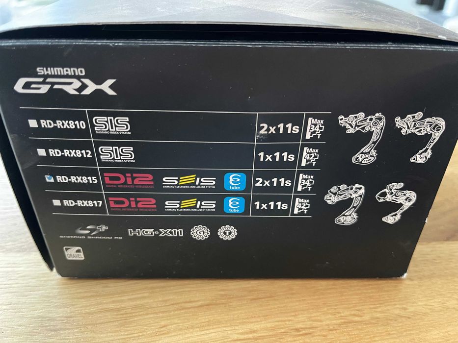Przerzutka tylna SHIMANO GRX Di2 RD-RX815 SGS 2x11s BRAK ŚRUBY [PT-B1]