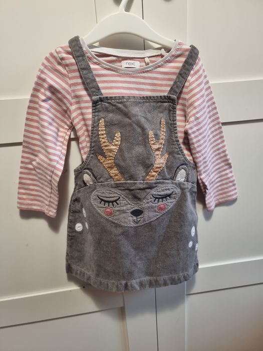 Komplet świąteczny sukienka z bluzeczką Next