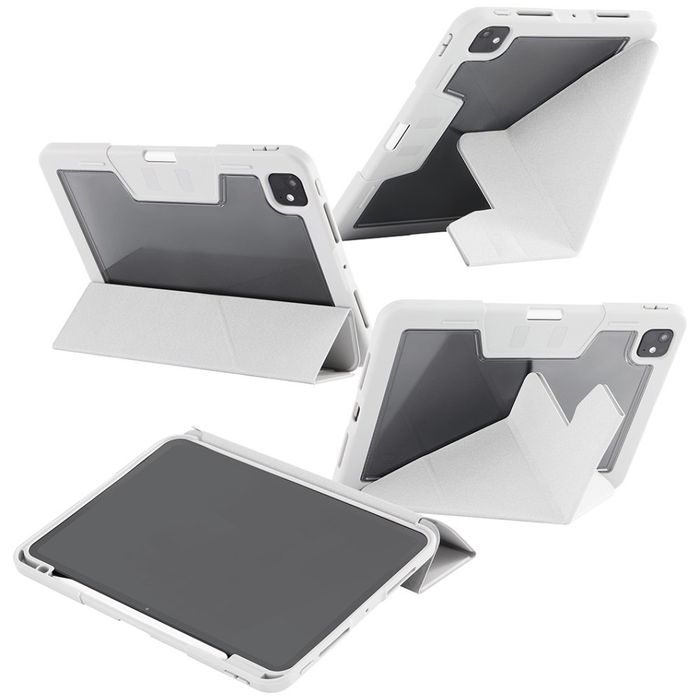 Etui Care by Panzer Glass Y fold do i Pad Pro 11" M4 2024 / M5 2025 jasno szary