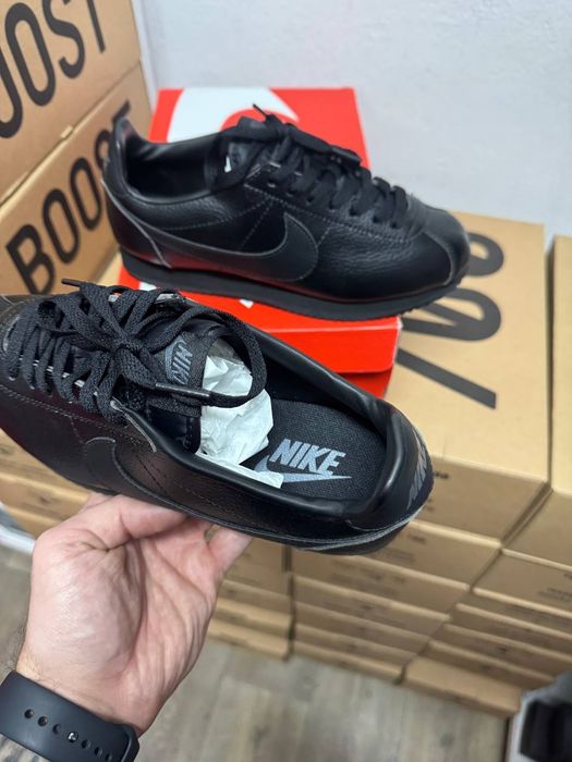 36-45 Nike Cortez Black Leather
