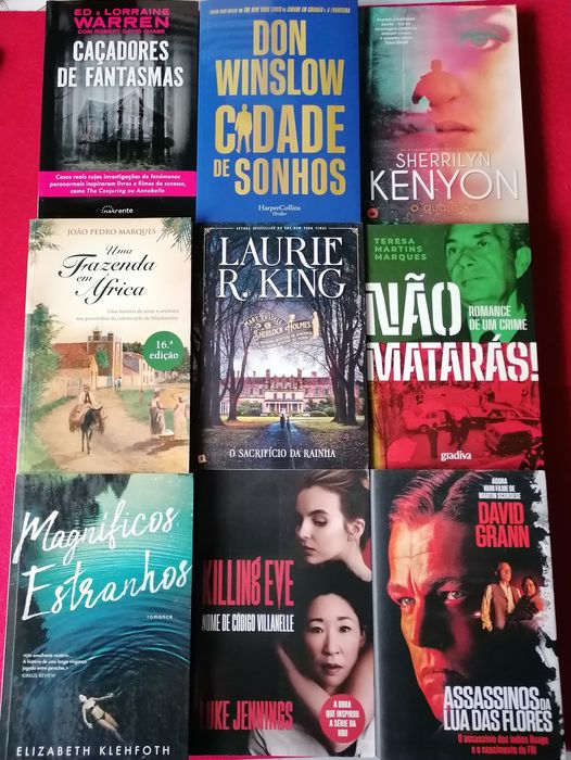 30 Thrillers/policiais NOVOS- 4,90€-PORTES GRÁTIS (ler descrição)