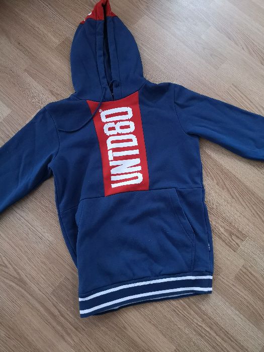 Bluza croop niebiesko-czerwnona