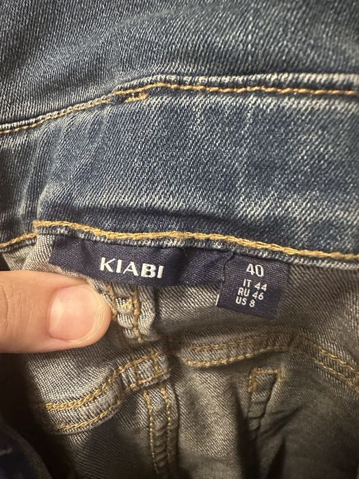 Джинсові шорти, комбінезон для вагітних, синій колір, розмір 40