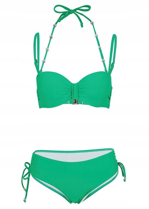 B.P.C zielone bikini na fiszbinach 40(80E).