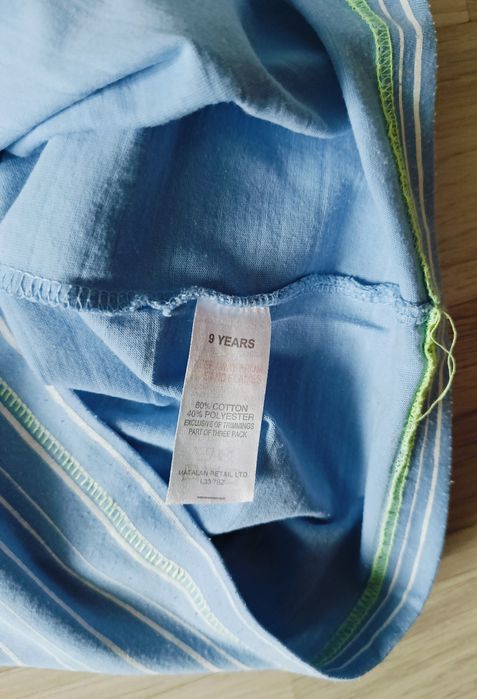 Matalan Dudes bluzka z krótkim rękawem niebieski 134cm