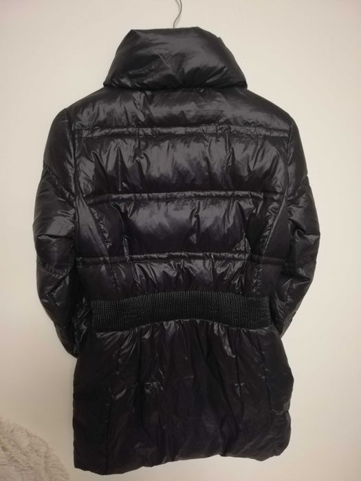 płaszcz puchowy Ochnik S 36 M 38 czarna kurtka puchowa Ochnik M 38