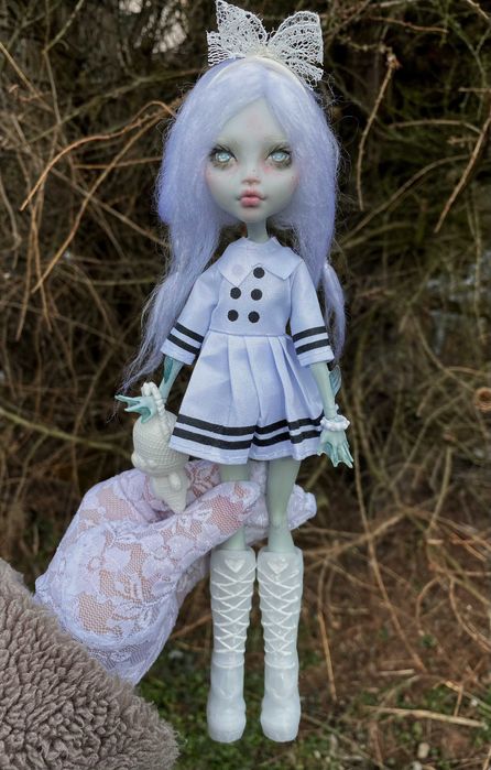 monster high lalka lagoona g1 ooak custom repaint
