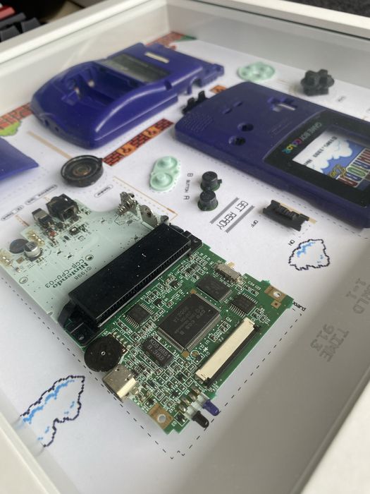 Moldura gameboy - super mario