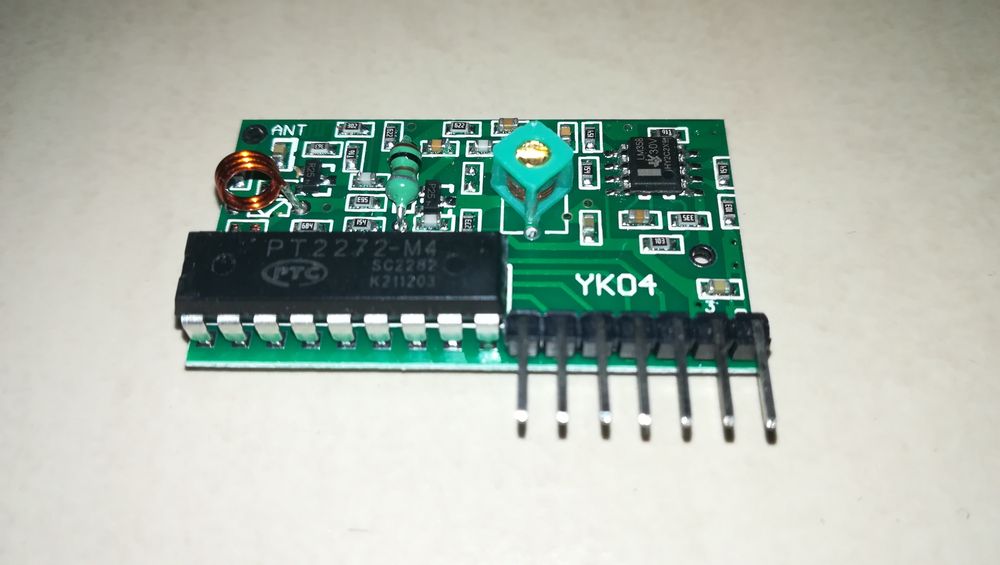 Kit controlo remoto 4 saidas 433MHz YK0464873965347329122