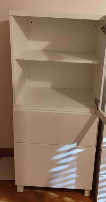 Móvel Besta Ikea c/ prateleira e 2 gavetas