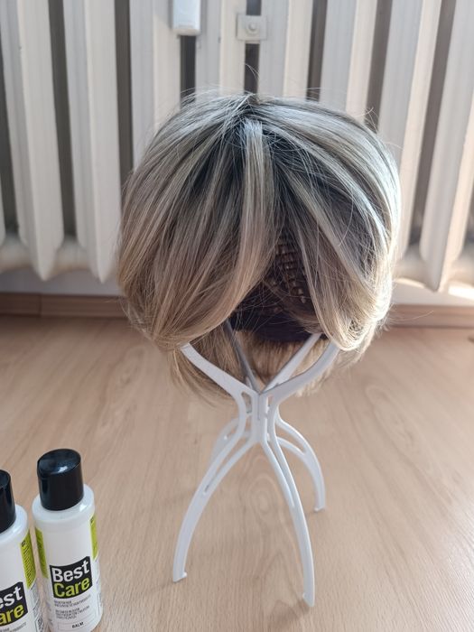 Peruka syntetyczna blond Rokoko