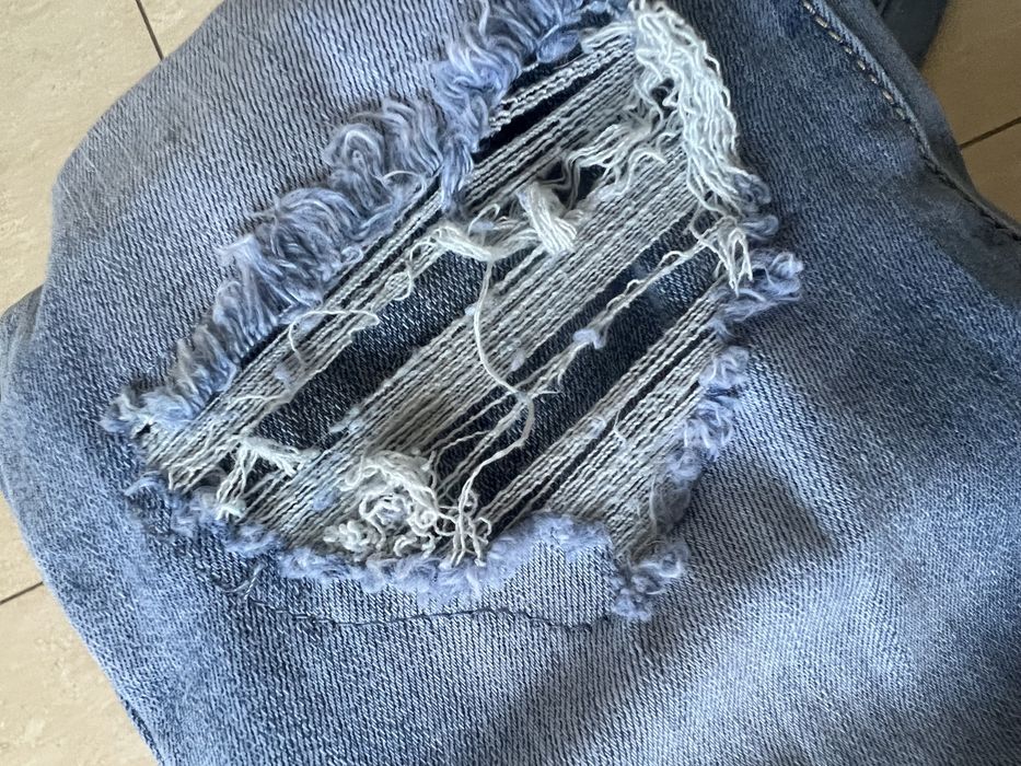 NOWE SUPER Dżinsy z dziurami skinny rurki wysoki stan s xs M