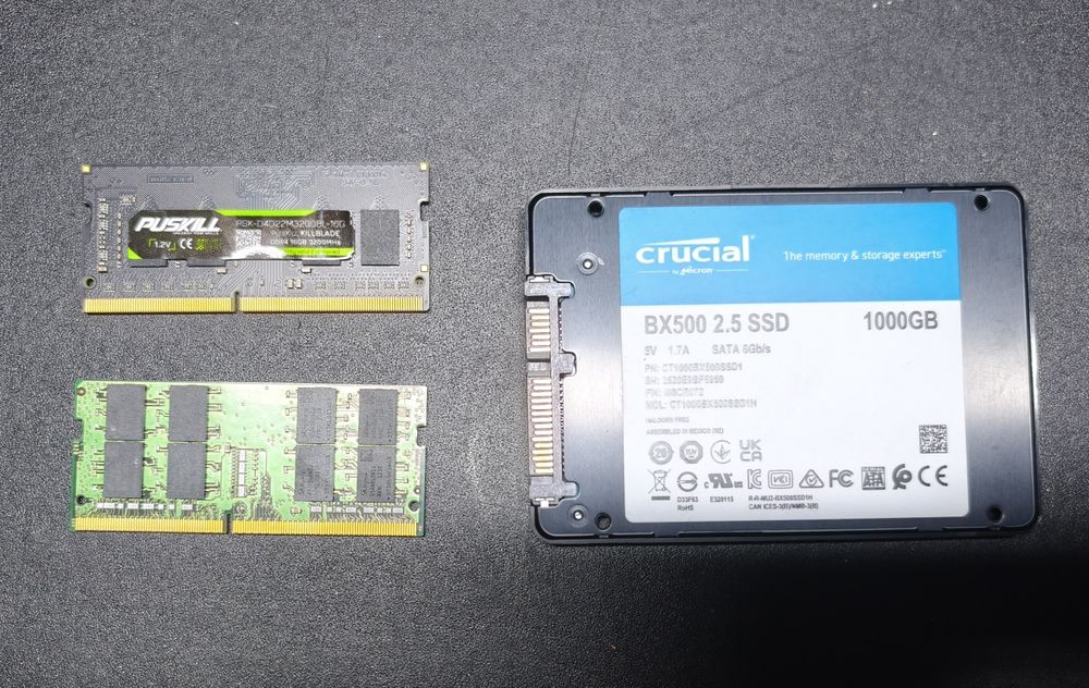 Memórias 16gb Ddr4 e SSD Corsair 1Tb