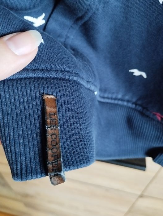 Lee Cooper S granatowa bluza na zamek kaptur kieszenie