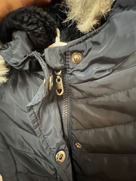 Куртка пальто довге утеплене демісезонне Cool club 110 см для дівчинки