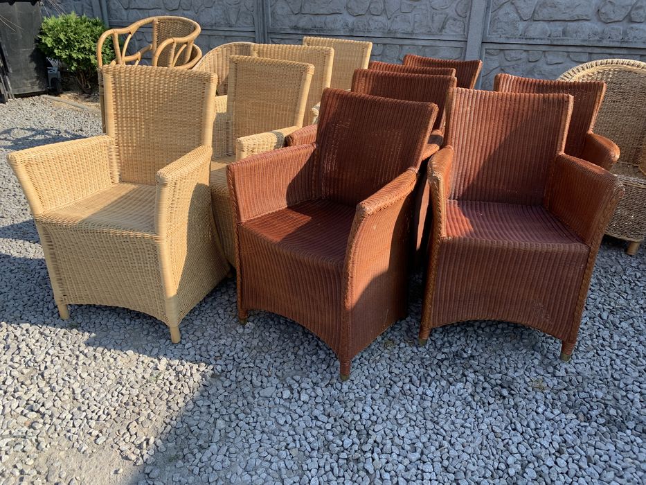 wygodne fotele rattanowe