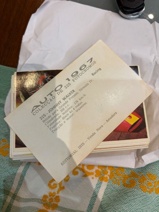 Coleção completa 225 cromos Auto 1967 sem nenhum em falta