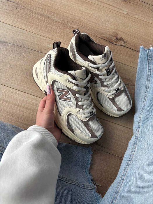 !SALE! New Balance 530 Milk Brown Premium 36 37 38 39 40 41 42 43 44 45 літні сітка