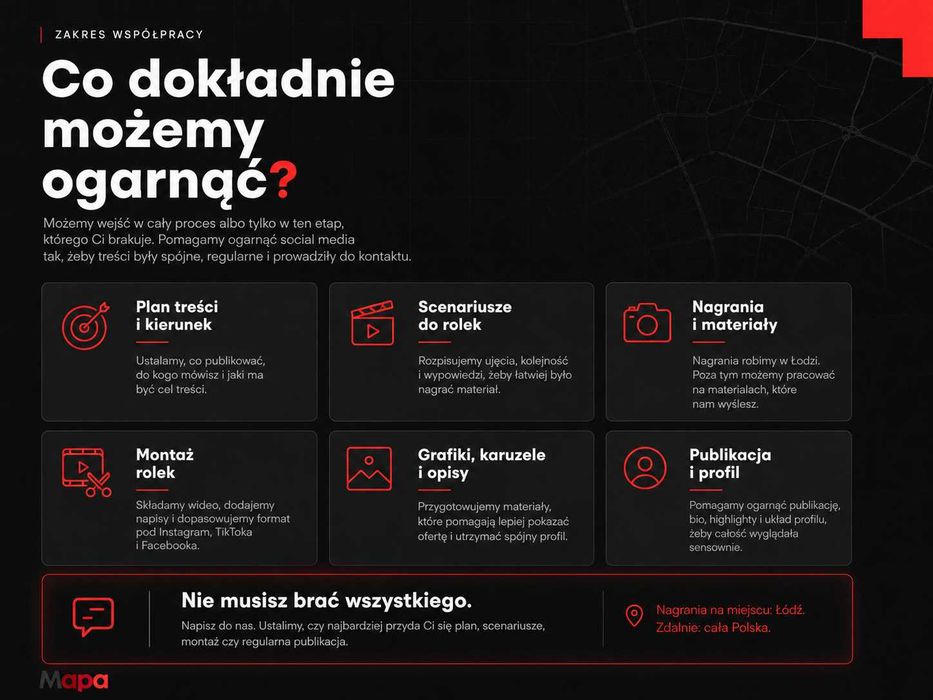 Prowadzenie social media | Instagram, Facebook, TikTok | Rolki