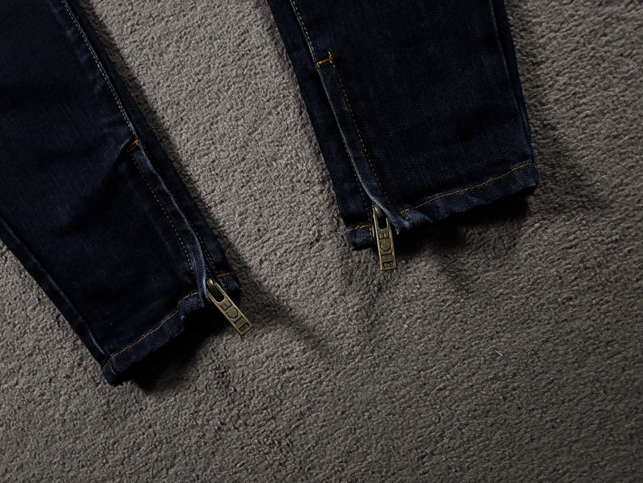 Spodnie Iceberg S 27 Jeansy Granatowe Damskie Silm Fit Rurki