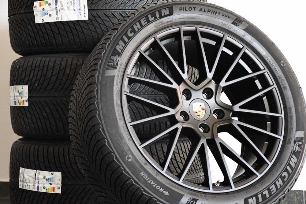 Koła Felgi Porsche Cayenne E3/9Y0 II Zima 21 RS Spyder Black Mat