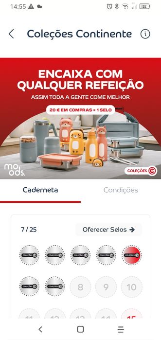 7 selos da coleção continente