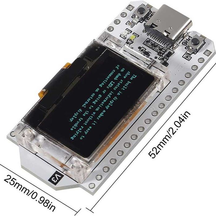 Плата Розробки Heltec WiFi Kit v3 ESP32-S3 OLED 0.96
