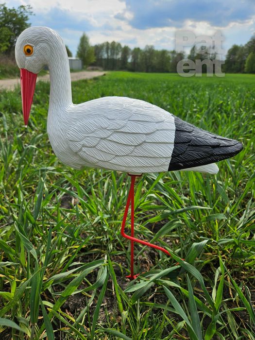 Figurki bocian bociek do ogrodu dekoracja działka ozdoba 2 szt.