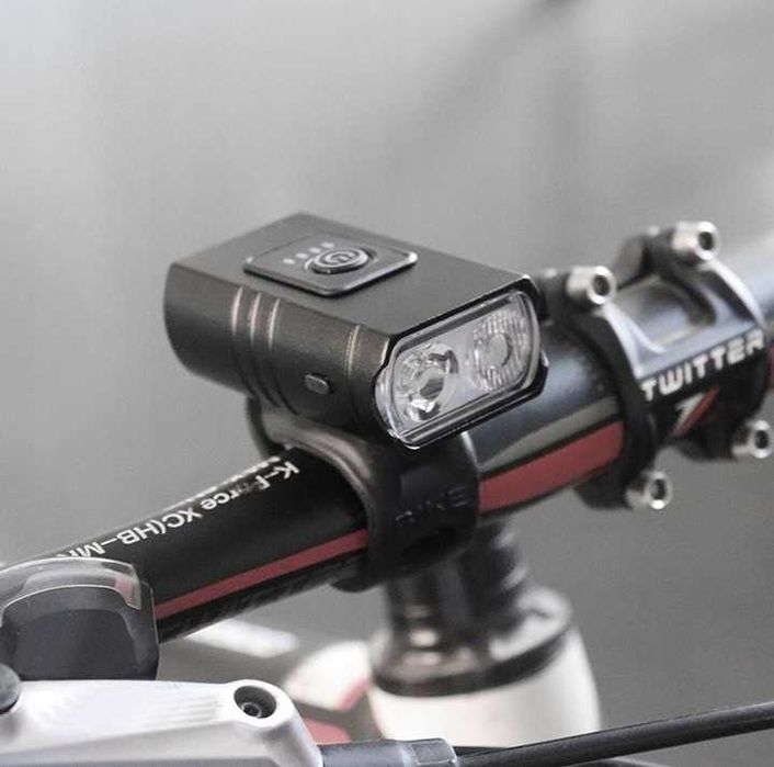 Lampka Rowerowa 800 lm + Tylna Lampka