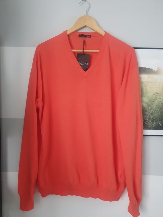 Sweter męski cienki w serek Pull Love r. XXL