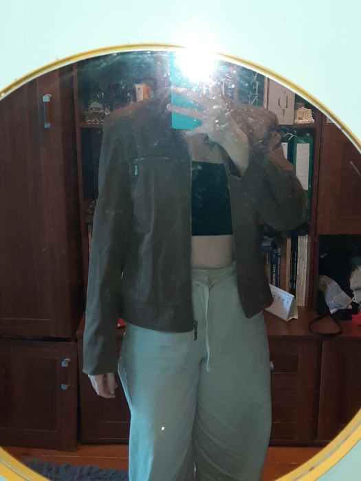 letnia kurtka brązowa