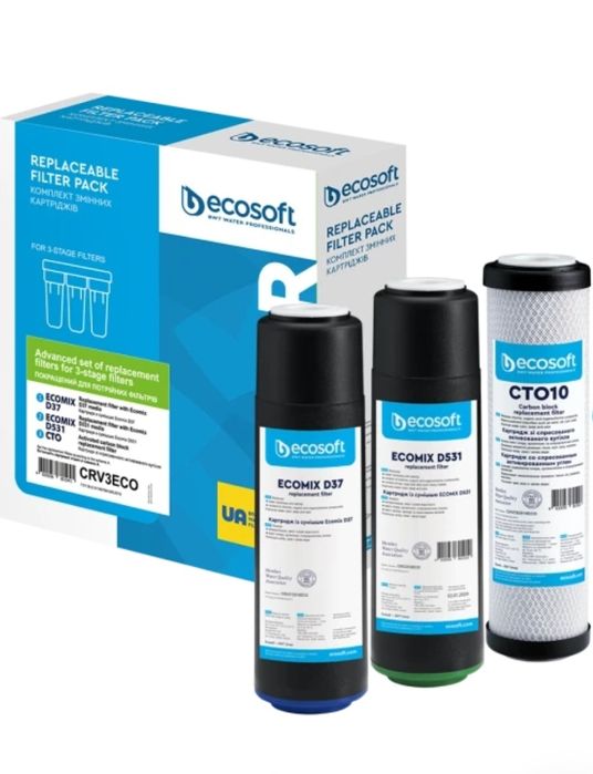 CRV3ECO Покращений комплект Ecosoft для потрійних фільтрів води