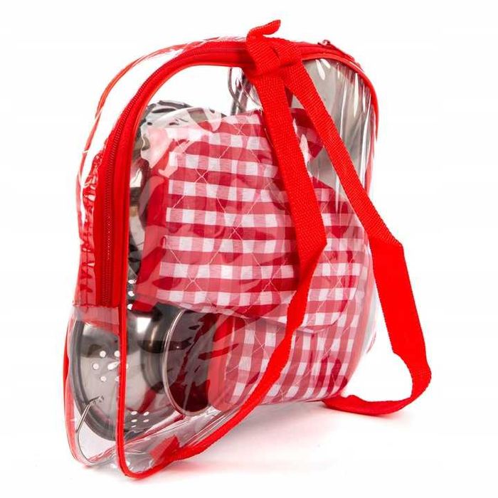 Zestaw garnków kuchennych dla dzieci z plecakiem Kinderplay