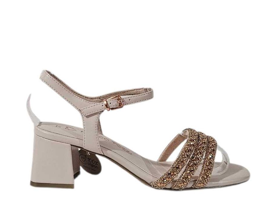 Damskie sandały marki Marco Tozzi. Rozmiar 37, kolor powder 28385