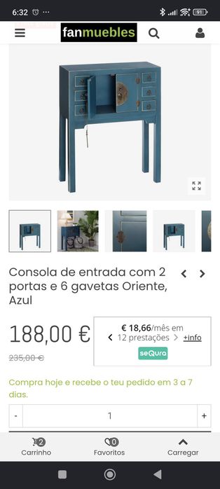 Móvel de entrada